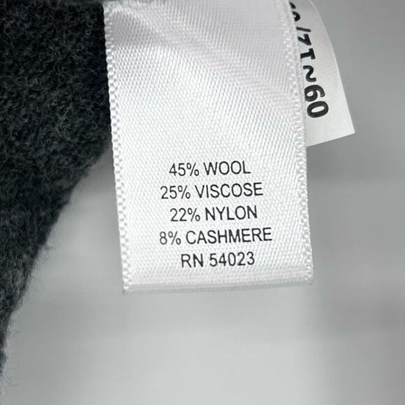 Banana Republic Cashmere Wool Zip Up Hoodie Gray Knit Sweater Jacket Womens XS - Picture 7 of 11